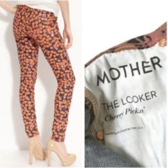 Mother The Looker Jeans Cherry Size 25 w/ 28in Waist - Picture 15 of 16